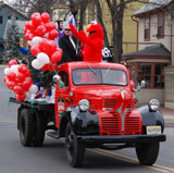 PHOTO:  Seasame Street character on a truck