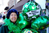 PHOTO:  Paddy and green balloons