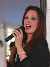 photo:  Singer with Bobby Mercer Show