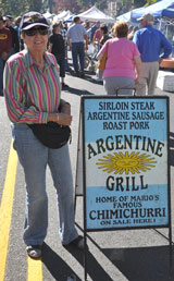 photo:  Paddy at Argentine sign