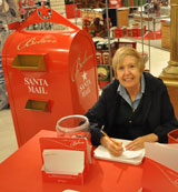 photo:  Paddy sending a letter to Santa