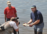 PHOTO:  Showing off Shad they just caught