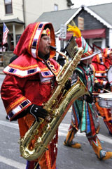 PHOTO:  Bass saxophone player