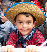photo:  Cute kid on the Charter School Float
