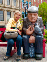 photo:  Paddy with cute statutes