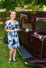 photo:  Pretty girl at the car show