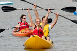 photo:  folks having fun on kayaks