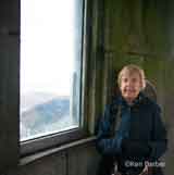 photo:  Paddy in tower at Mt Greylock