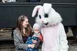 photo:  Family photo with the Easter Bunny